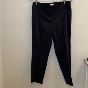 J. Jill Stretch Cotton Ankle Pants Black Sz 10